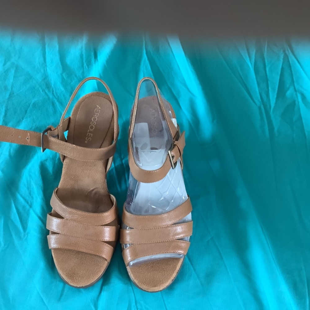 Aerosoles Leather Dress Sandals - Picture 6 of 6